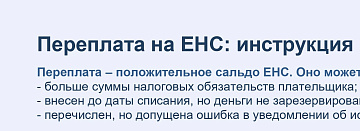 О способах недопущения переплаты на Едином налоговом счете